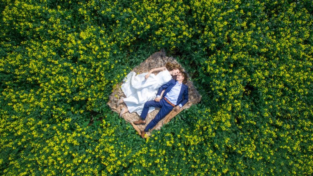 Foto com drone